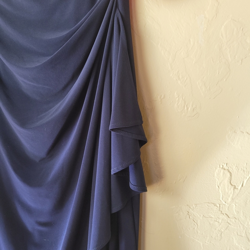 Alex Evening Petite Gown Navy Sz 12P NWT - Picture 8 of 11